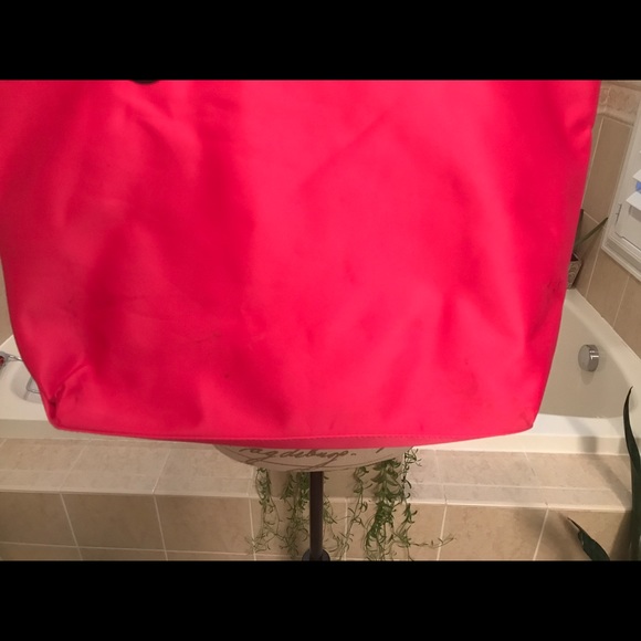 Victorias Secret large tote bag hot pink sparkles - Picture 2 of 6